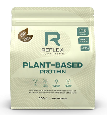 Reflex Nutrition, Plant Based Protein, Cacao & Carmel - 600g