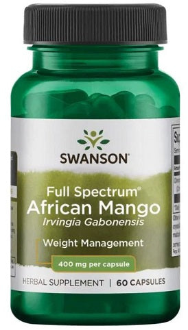 Swanson, Full Spectrum African Mango (Irvingia Gabonensis), 400mg - 60 caps