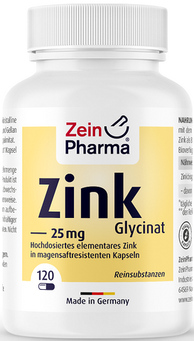 Zein Pharma, Zinc Glycinate, 25mg - 120 caps